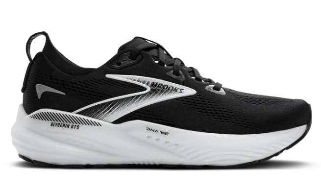 Brooks Glycerin GTS 22 Women's Road Running Shoes – Black / Grey / White