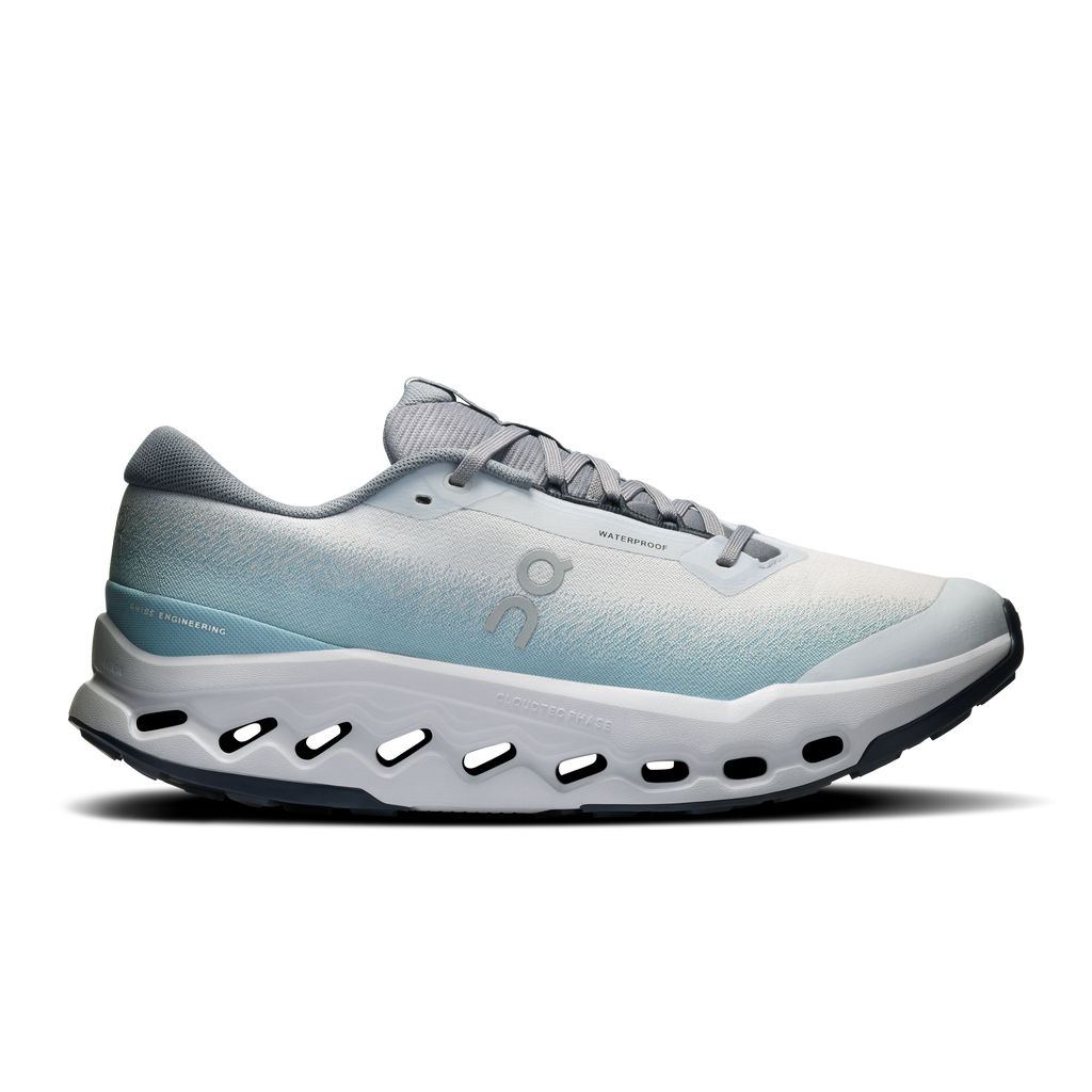 On Running Men's Cloudsurfer Trail 2 Waterproof Shoes - Glacier / Tide