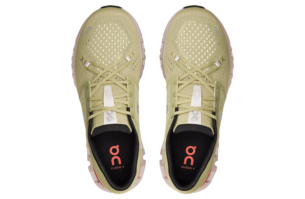On Running Men's Cloud X 4 Shoes - Caper / Salmon