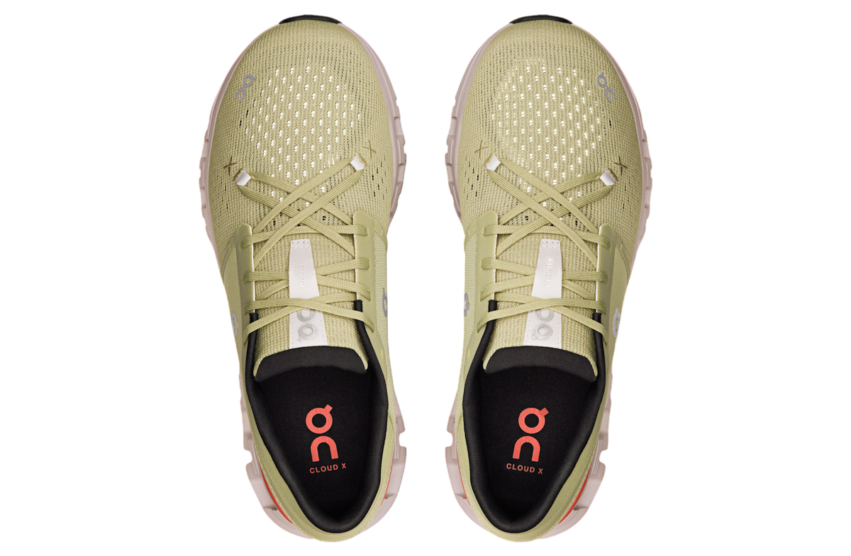 On Running Men's Cloud X 4 Shoes - Caper / Salmon