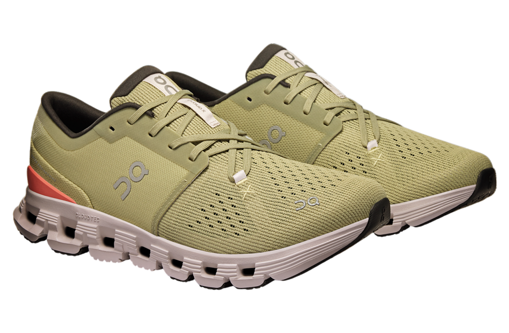 On Running Men's Cloud X 4 Shoes - Caper / Salmon