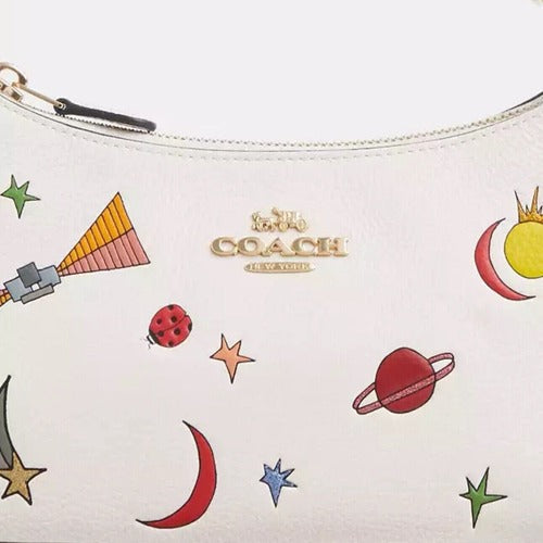 NWT Coach X Observed By Us Leather Teri Shoulder Bag In Chalk/ Multi